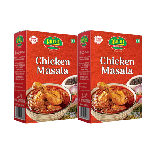 Ruchi Chicken Masala 200g (2x100g) – Spicy Mix for Chicken | Baramaja