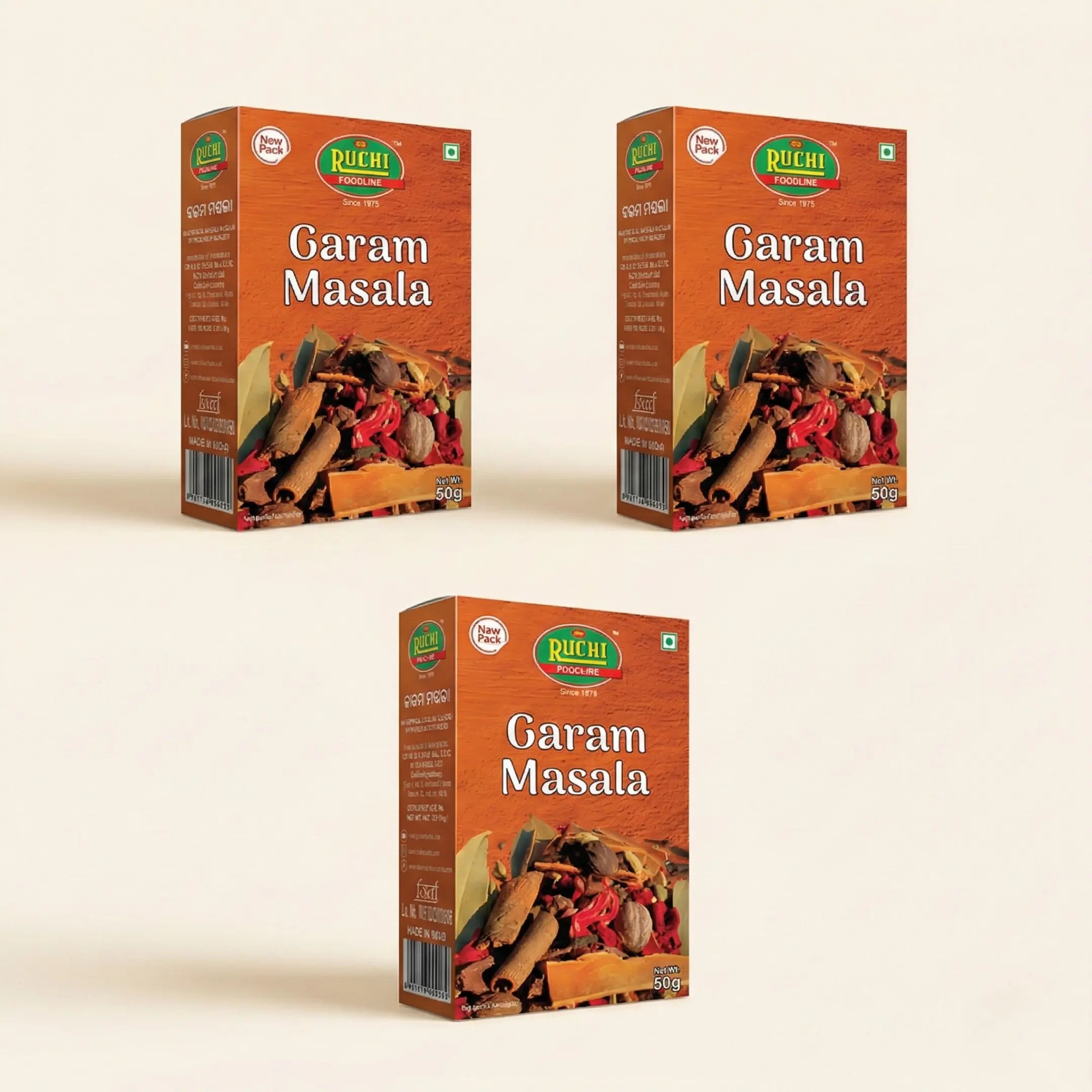 Ruchi Garam Masala 150g (3x50g) – Authentic Spice Blend | Baramaja