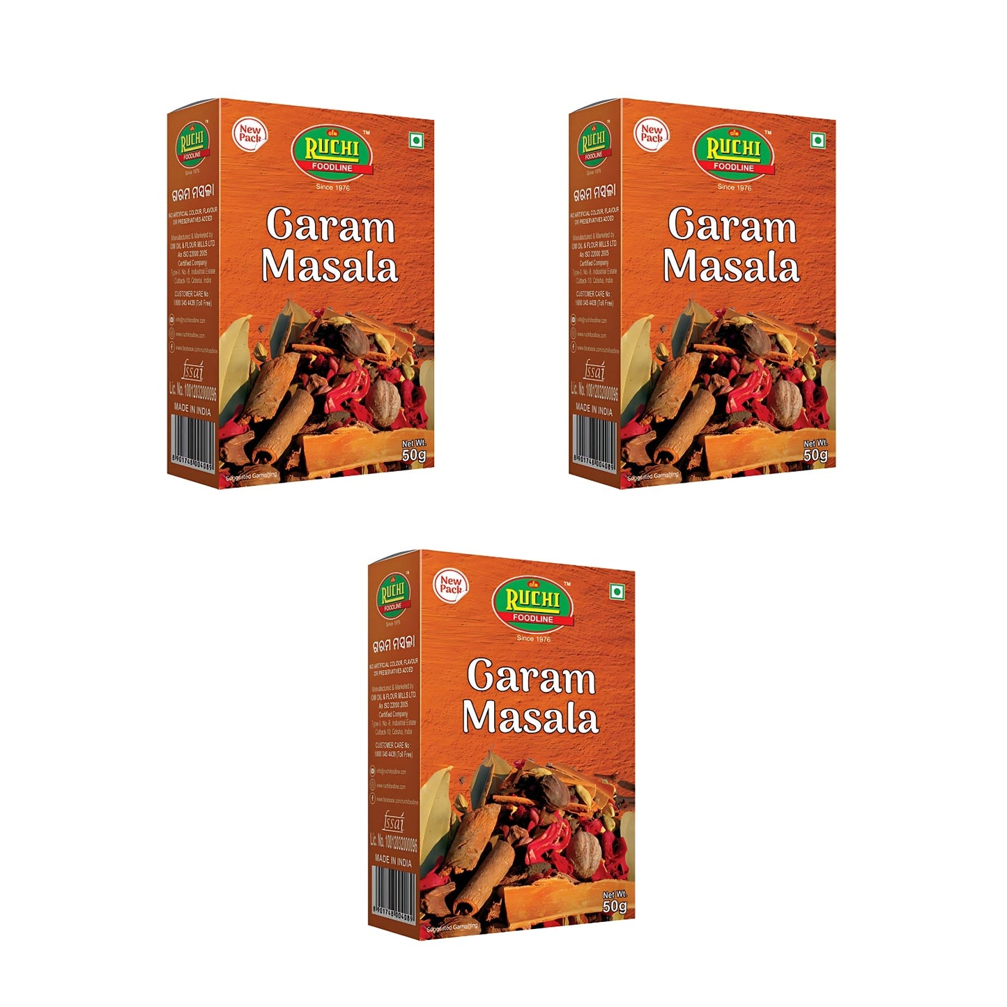 Ruchi Garam Masala 150g (3x50g) – Authentic Spice Blend | Baramaja